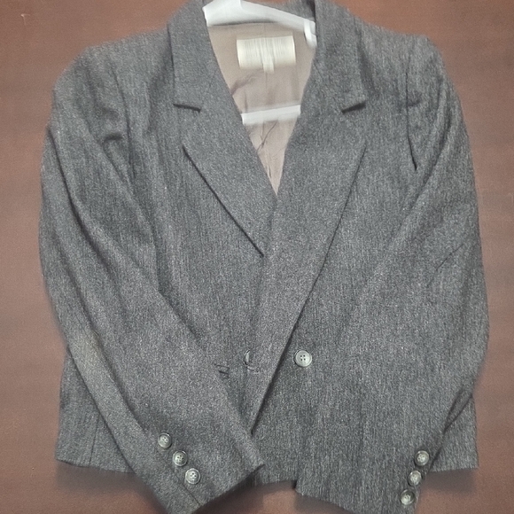 Jones New York Women's Charcoal Blazer - Picture 3 of 7